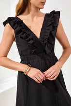 Load image into Gallery viewer, Cotton Maxi Dress - Black