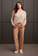 Load image into Gallery viewer, Cotton Funnel Neck Sweater - Tan