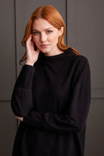 Load image into Gallery viewer, Funnel Neck Tunic - Black