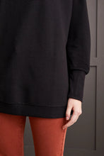 Load image into Gallery viewer, Funnel Neck Tunic - Black