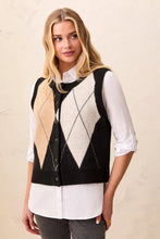 Load image into Gallery viewer, Intarsia Knit Argyle Sweater Vest