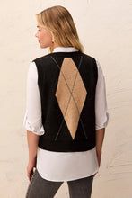 Load image into Gallery viewer, Intarsia Knit Argyle Sweater Vest