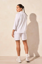 Load image into Gallery viewer, Techno Lux Collared Top - White