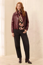 Load image into Gallery viewer, Faux Leather Jacket - Cherry Lacquer