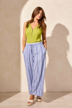 Load image into Gallery viewer, Linen Blend Striped Flowy Pant