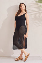 Load image into Gallery viewer, Mesh Cover Up Dress - Black