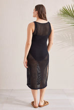 Load image into Gallery viewer, Mesh Cover Up Dress - Black
