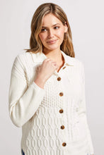 Load image into Gallery viewer, Patchwork Cotton Sweater Shacket