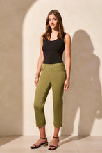 Load image into Gallery viewer, Pull On Kick Flare Capri - Loden
