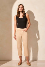Load image into Gallery viewer, Pull On Kick Flare Capri - Safari