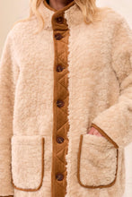 Load image into Gallery viewer, Reversible Sherpa & Faux Suede Jacket