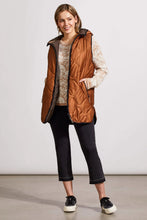 Load image into Gallery viewer, Reversible Hooded Puffer Vest - Walnut
