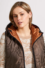 Load image into Gallery viewer, Reversible Hooded Puffer Vest - Walnut