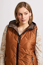 Load image into Gallery viewer, Reversible Hooded Puffer Vest - Walnut