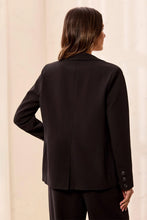 Load image into Gallery viewer, Luxury Twill Tailored Blazer - Black