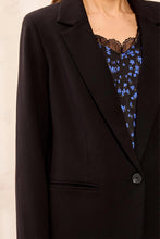 Load image into Gallery viewer, Luxury Twill Tailored Blazer - Black