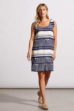 Load image into Gallery viewer, Printed Sleeveless Dress - Jet Blue
