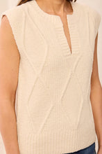 Load image into Gallery viewer, Soft Crew Neck Sleeveless Sweater - Cream