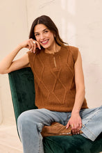 Load image into Gallery viewer, Soft Crew Neck Sleeveless Sweater - Hazelwood