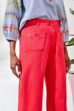 Load image into Gallery viewer, Sophia High Waist Kick Flare Pant - Coral