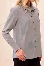 Load image into Gallery viewer, Striped Stretch Cotton Blouse