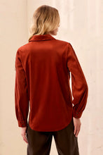 Load image into Gallery viewer, Suede Fringe Snap Button Front Blouse