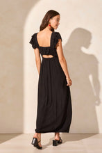 Load image into Gallery viewer, Open Back Maxi Dress with Frill Detail