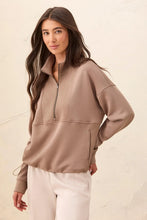 Load image into Gallery viewer, Techno Lux 1/4 Zip Pullover - Fossil