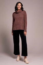Load image into Gallery viewer, Boucle Cowl Neck Sweater - Toffee