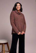 Load image into Gallery viewer, Boucle Cowl Neck Sweater - Toffee