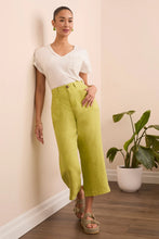 Load image into Gallery viewer, Brooke Hi Rise Wide Leg Crop - Key Lime