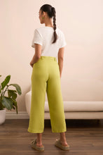 Load image into Gallery viewer, Brooke Hi Rise Wide Leg Crop - Key Lime