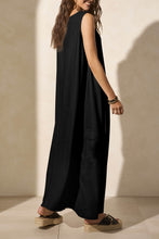 Load image into Gallery viewer, Linen Blend Cargo Dress - Black