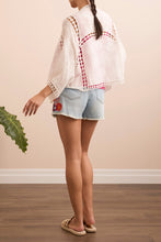 Load image into Gallery viewer, Eyelet Cotton Cover Up