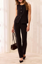 Load image into Gallery viewer, Fly Front Trouser with pockets - Black