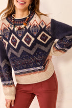 Load image into Gallery viewer, Mock Neck Printed Sweater