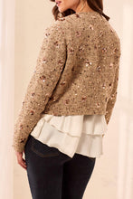 Load image into Gallery viewer, Fancy Embellished Detail Tweed Jacket - Hazelwood
