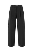 Load image into Gallery viewer, Wide Leg Trouser with satin side tape - Black