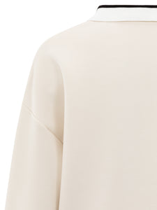 Polo Sweatshirt - Chalk White