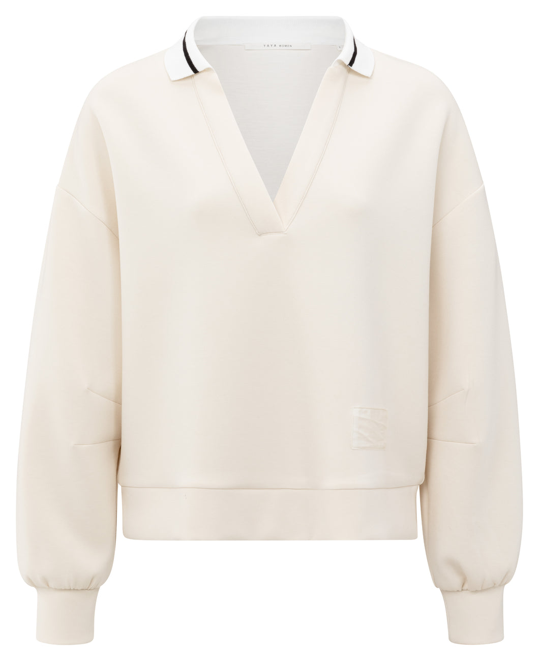 Polo Sweatshirt - Chalk White