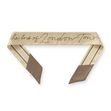 Load image into Gallery viewer, Woven Small Scarf with print - Yellow Tan
