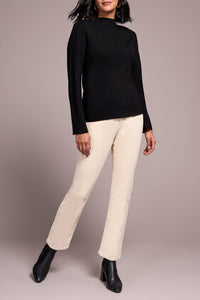 Funnel Neck Sweater - Black