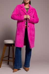Lined Coat - Bright Pink