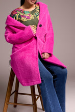 Load image into Gallery viewer, Lined Coat - Bright Pink

