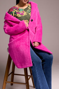 Lined Coat - Bright Pink