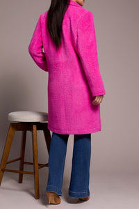 Lined Coat - Bright Pink