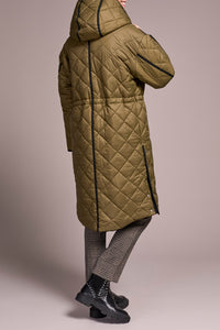 Reversible Puffer Coat With Hood