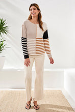 Load image into Gallery viewer, Striped Boatneck Sweater
