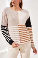 Load image into Gallery viewer, Striped Boatneck Sweater
