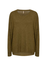 Load image into Gallery viewer, Biara Sweater - Dark Olive Melange
